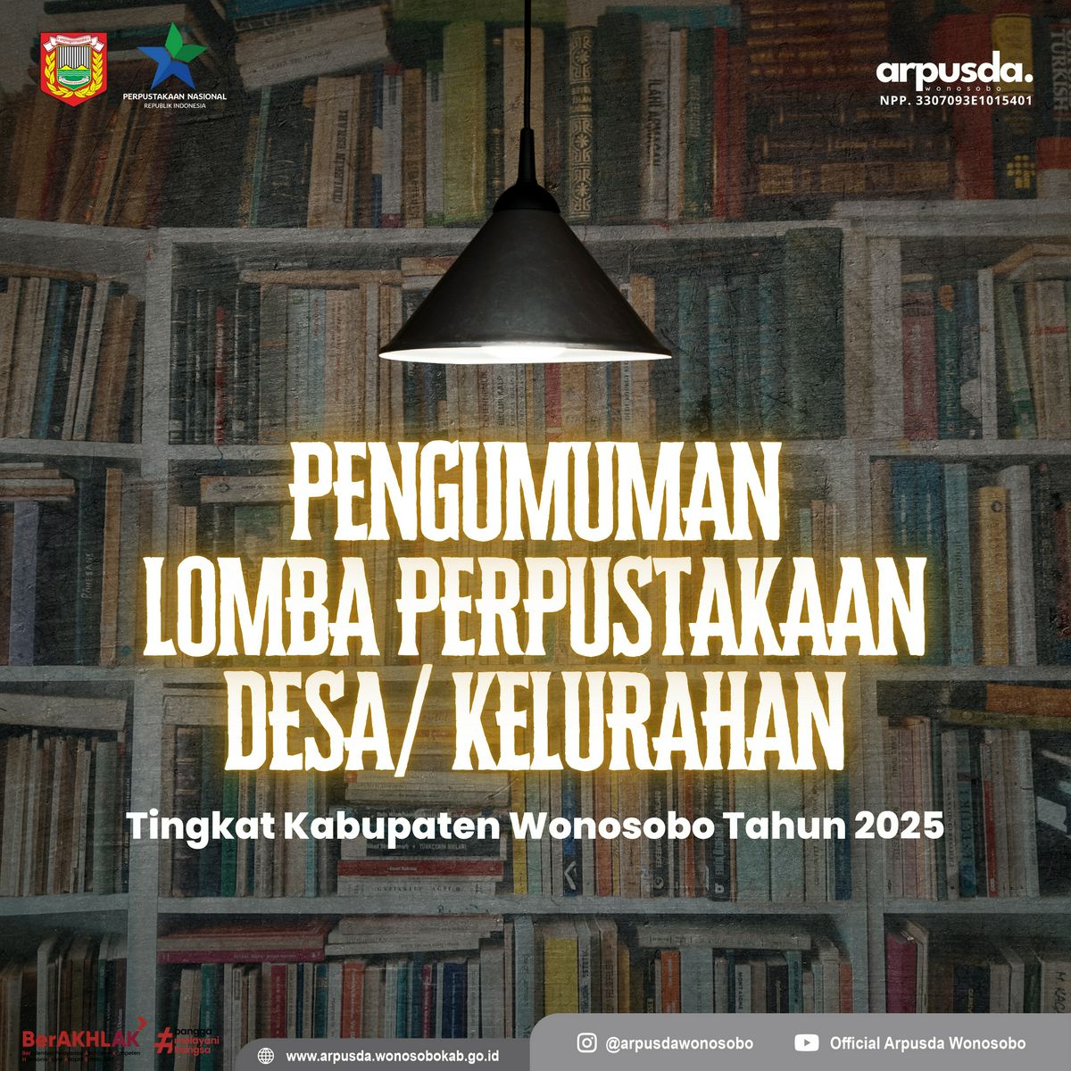 Pengumuman Pemenang Lomba Perpustakaan Desa/Kelurahan Tingkat Kabupaten Wonosobo Tahun 2025